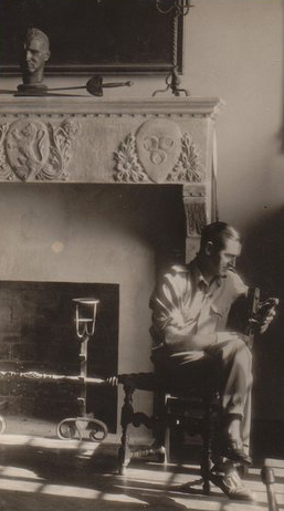 1In his living room in Nice. The sculpture on the mantelpiece is a portrait of Rex by Lee Lawrie, created when Rex studied under Lawrie at Yale, courtesy of Gregory Harm