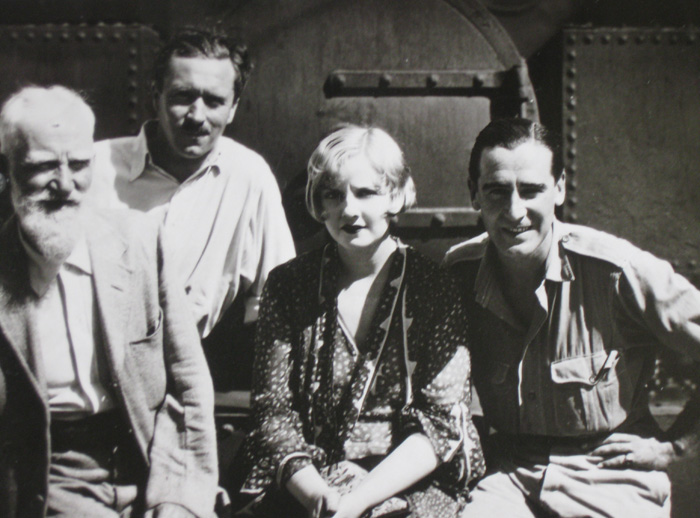 George Bernard Shaw with Alice Terry and Rex Ingram, Nice 1929
