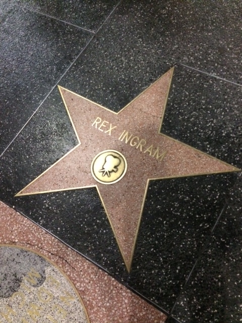 Rex Ingram's star on the Hollywood walk of fame